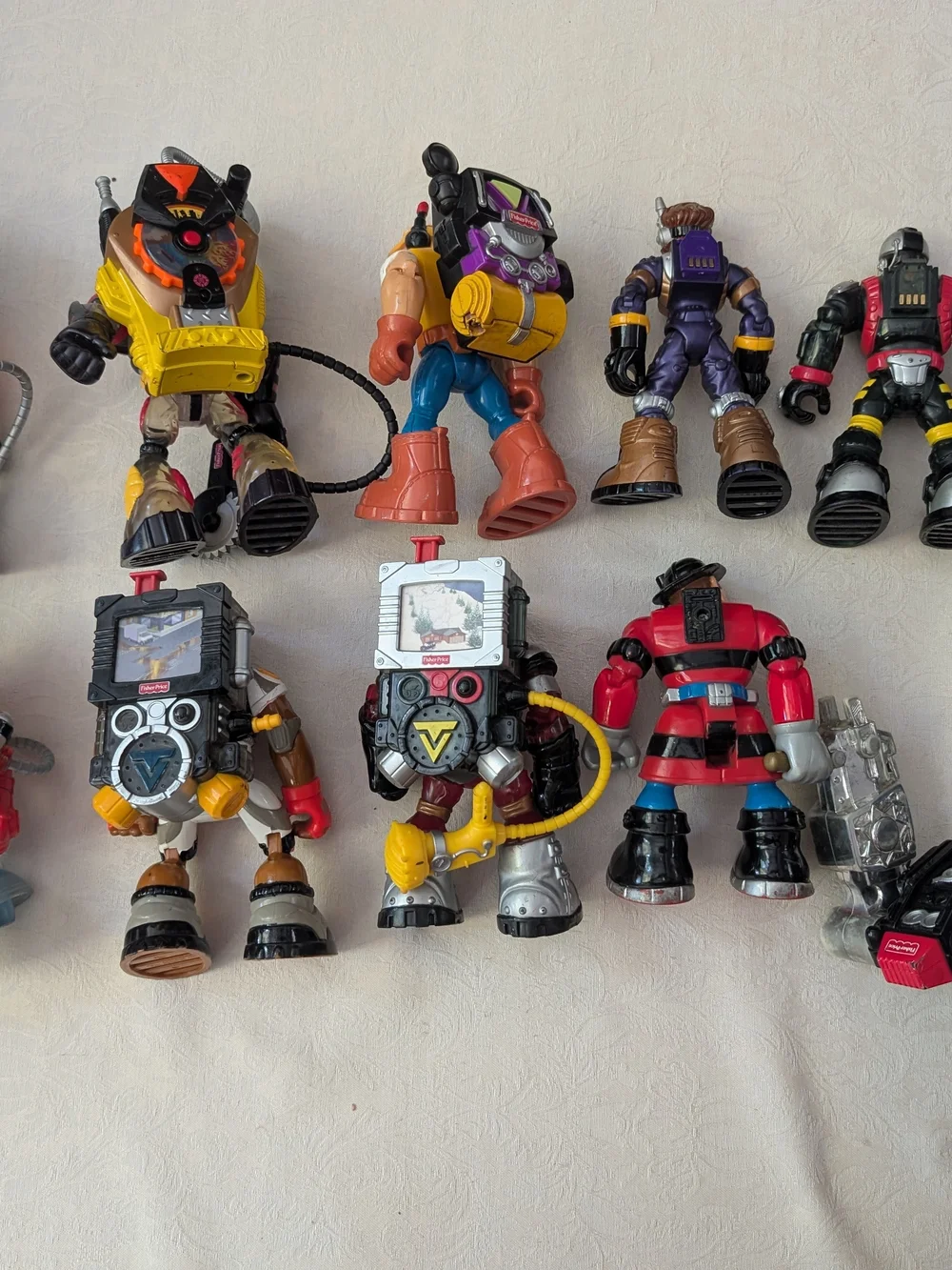 Fisher-Price Rescue Heroes Mixed Lot 10 Action Figures w/ Accessories Unboxed